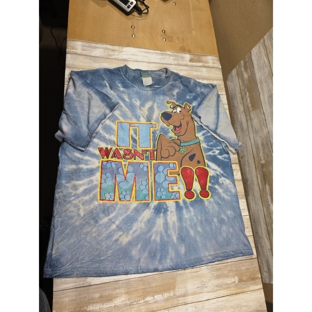 Scooby Doo T Shirt Tie Dye It Wasnt Me Cartoon Network‎ 2001 Size Large READ